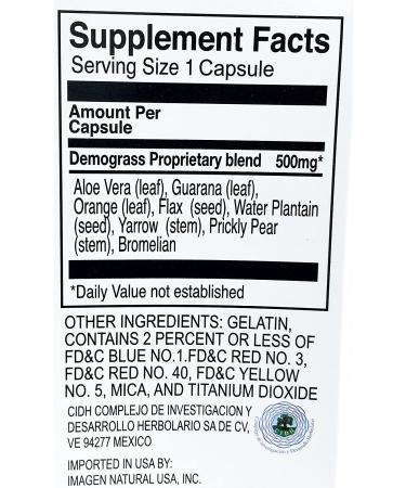 Demograss 90 Capsulas - Original Number 1 Dietary Supplement for Weight Loss - 90 Count - Buy Online on GoSupps.com