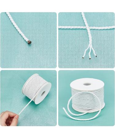 PandaHall 3mm White Twisted Cord Rope - 20 Yards Nylon Trim for Home Decor & Crafting - Buy Online on GoSupps.com