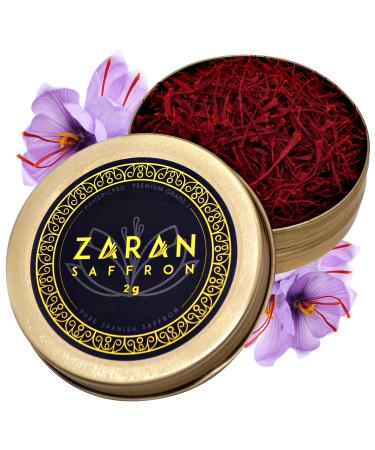 Zaran Saffron Superior Saffron Threads (Coupe) Premium grade Saffron Spice for Paella Risotto Teas and all Culinary Uses (2 Grams) - Buy Online on GoSupps.com