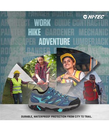HI-TEC Apex Lite Low WP Women's Hiking Shoes | Waterproof & Lightweight Trail Shoes 8.5 Dark Grey/Dark Pink - Buy Online on GoSupps.com