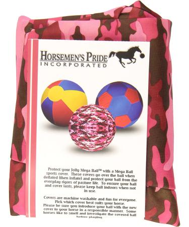 Horsemen's Pride Jolly Mega Ball Pink Camo Cover - 30 Inch Equine Mega Ball Accessory - Buy Online on GoSupps.com