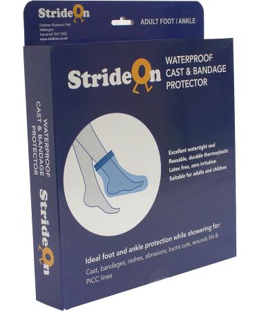 Waterproof Cast Protector for Showering - StrideOn Toe Foot & Ankle Bandage Cover - Buy Online on GoSupps.com