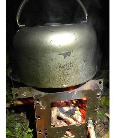 Keith Titanium Ti3901 Kettle - 1.0L | Lightweight & Durable Titanium Construction - Buy Online on GoSupps.com