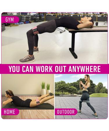 Vergali Fabric Booty Bands for Women - Set of 4 for Butt & Leg Workouts - Buy Online on GoSupps.com