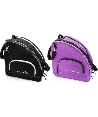 Premium Athletico Ice & Inline Skate Bag - Black with White Trim | For Kids and Adults - Buy Online on GoSupps.com