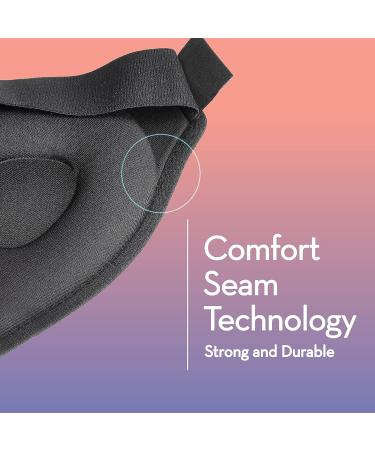 3D Sleep Mask - 100% Blackout Design for Women and Men | Comfortable & Breathable Eye Mask for Sleeping | Includes Travel Bag & Earplugs - Buy Online on GoSupps.com