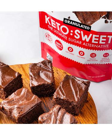 KETO SWEET: 100% Natural Erythritol Sugar Alternative - Unflavored - 48 Oz - Buy Online on GoSupps.com