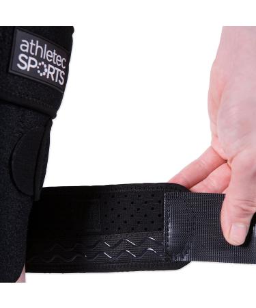 Athletec Sport Knee Support - Open-Patella Stabilizer, Large Size - Buy Online on GoSupps.com
