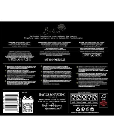Baylis & Harding Boudoire Rose Luxury Bathing Treats Gift Set - Vegan-Friendly Rose Bath Products - Buy Online on GoSupps.com