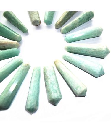 1 x 12 Cut DT Crystal Vogel Wand Point 40-60mm (Amazonite)
