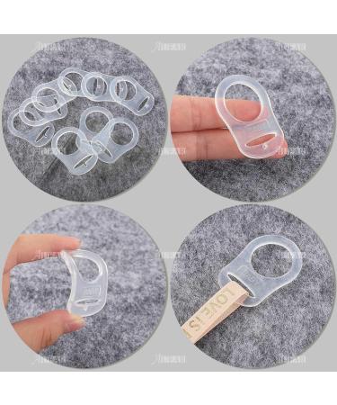 AUEAR 20 Pack Transparent Silicone Baby Pacifier Clips - Secure Baby Pacifier Holder for Easy Use - Buy Online on GoSupps.com