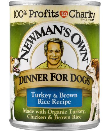 Newman's Own Turkey & Brown Rice Dinner For Dogs, 12.7-oz. (Pack of 12)