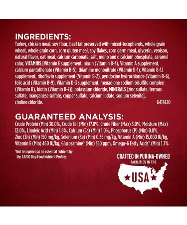 Purina ONE True Instinct High Protein Natural Dry Dog Food with Turkey & Venison - 7.4 lb Bag - Buy Online on GoSupps.com