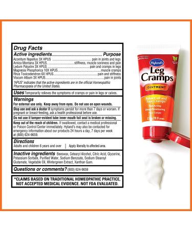 Hyland's Arnica Gel Pain Relief - Natural Calf, Leg & Foot Cramp Ointment 2.5 oz - Buy Online on GoSupps.com