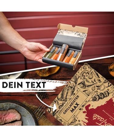 Timber Taste Grill Spices Gift Set for Men - 5 Exquisite BBQ Spices & Recipes | Perfect Father's Day & Personalized Grill Accessories - Buy Online on GoSupps.com