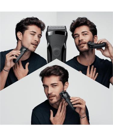 Braun Series 3 Style & Shave Electric Shaver For Men | Precision Trimmer & 5 Comb Set | Gifts For Men UK | Black Razor 300BT - Buy Online on GoSupps.com