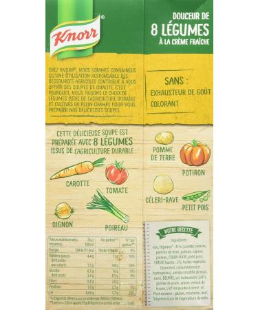 Knorr Sweet Soup of 8 Vegetables with Fresh Cream 1 L - Pack of 4 - Buy Online on GoSupps.com