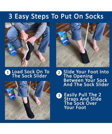 Carex Sock Aide: Sock Assist Device for Seniors and Disabled - Easy Sock Helper for Elderly | Great Sock Device for Independence - Buy Online on GoSupps.com