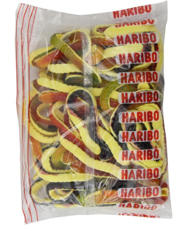 HARIBO Mini Jelly Babies Bulk Bag 3 kg (Pack of 1) 11150 & Yellow Belly Giant Snakes Yellow Bellies Bulk Sweets 3kg 3 kg (Pack of 1) + Yellow Bellies Bulk Sweets - Buy Online on GoSupps.com
