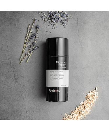 Anthony Men's Ingrown Hair Treatment Duo - Razor Burn Scar Calming Gel for Bump Removal & Redness Elimination - 3 Fl. Oz (Pack of 2) - Buy Online on GoSupps.com