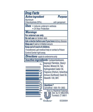 Dove Invisible Solid Antiperspirant Deodorant Bloom 2.6 oz - Long-Lasting Protection - Buy Online on GoSupps.com