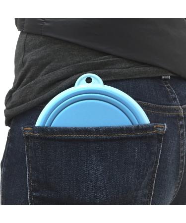 Prima Pets Collapsible Silicone Bowl for Dog & Cat + Bottle Holder - Small (1.5 Cups) - Grey - Buy Online on GoSupps.com