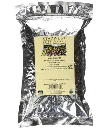 Starwest Botanicals Olive Leaf Cut and Sifted, 1 Pound