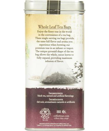 The Coffee Bean & Tea Leaf Earl Grey Tea Bags 20 Count Tin 70g Earl Grey 70 g - Buy Online on GoSupps.com