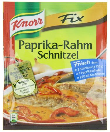 Buy KNORR FILM MISSION Paprika-Rahm Schnitzel - 43g (2 Pack) | Delicious & Natural Ingredients for Perfect Schnitzel | International Shipping - Buy Online on GoSupps.com