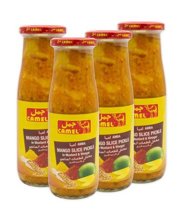 Generic Camel mango strips pickled in mustard and vinegar in a set of 4 x 400 g