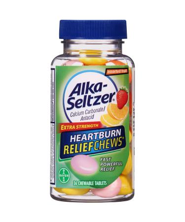 Alka-Seltzer Heartburn Relief Chews Orange Lemon 36 Count 36 Count (Pack of 1)