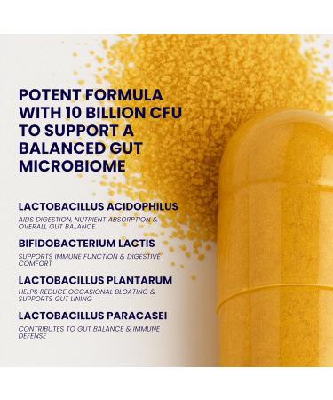 BIOFLARE Gut Wellness Women s Probiotics & Mens Probiotics for Gut Health High Potency Probiotic and Prebiotic for Women & Men with Digestive Enzymes 10 Billion CFU per 200MG 60 Vegan Capsules - Buy Online on GoSupps.com