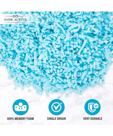 Jade Active Bean Bag Filler Foam - 5 Pound Premium Shredded Memory Foam - Easy Pillow Stuffing Foam for Dog Bed or Couch Cushion - Very Soft and Great for Stuffing - Buy Online on GoSupps.com