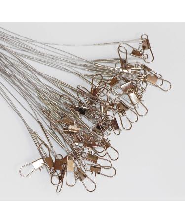 60pcs Nylon-Coated Fishing Wire Leaders with Swivels and Snaps - 6inch, 9inch, 12inch Gray - Buy Online on GoSupps.com