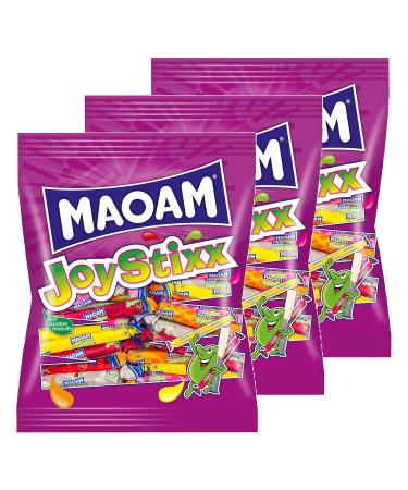 Haribo Maoam Joystixx - Set of 3 Chewy Candy Stripes 975g Bag | Buy Internationally - Buy Online on GoSupps.com