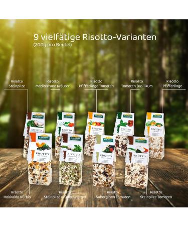 Dr. Ana Collection: 9 Vegan Risottos Tasting Package | Gluten-Free Italian Risotto | 100% Italian Arborio Rice | 9 Varieties (200g each) - Buy Online on GoSupps.com