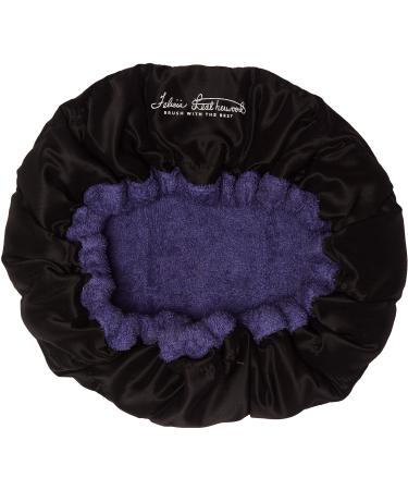 Felicia Leatherwood Flaxseed Bonnet - For Deep Conditioning or Oil Treatments - Uniquely Designed Cordless  Microwaveable Hot Cap - For Natural Curly  Textured Hair Care - Purple