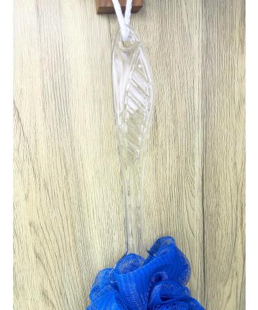 Long Handle Loofah Back Scrubber for Shower - Exfoliating Bath Body Brush for Men and Women - Soft Nylon Mesh Sponge On a Stick - 2 Pack Blue - Buy Online on GoSupps.com