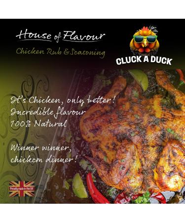 BBQ Rub Seasoning For Chicken & Poultry Meat Duck & Turkey By House of Flavour | Gluten-Free No Preservatives | Ideal for Smoking Grilling & Oven | 200g - Buy Online on GoSupps.com