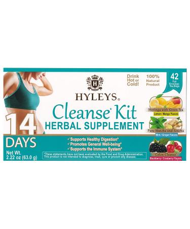 Hyleys 14-Day Cleanse Tea Kit - 42 Tea Bags for Detox & Wellness - Buy Online on GoSupps.com