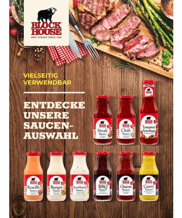 Buy Block House Sauce Set - Burger Chili Steak & Garlic Sauces | International Shipping Available - Buy Online on GoSupps.com