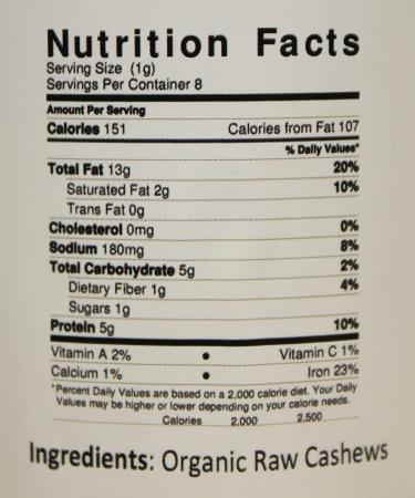 Jiva Organics Raw Cashew Butter Creamy - Unsalted 16 oz | Healthy Vegan Spread - Buy Online on GoSupps.com