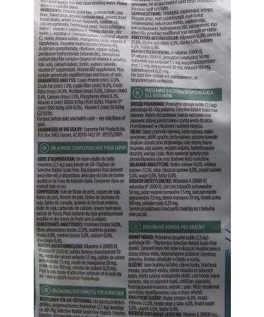 Supreme Selective Naturals Grain Free Rabbit Food 3.3lbs - High-Quality Diet for Rabbits - Buy Online on GoSupps.com