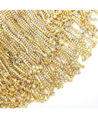 Snufeve6 Rhinestone Chain - 14cm Crystal Trim for Headwear Wedding Dresses & Necklaces | International Shipping - Buy Online on GoSupps.com