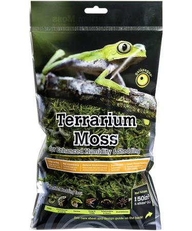 Galapagos (05211 Terrarium Sphagnum Moss, Fresh Green, 150in3 Header Bag