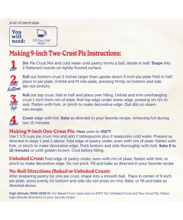 Betty Crocker Pie Crust Mix 311g - Perfectly Flaky and Delicious - Buy Online on GoSupps.com