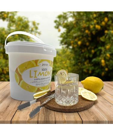 FRESH LEMON FRESH LYOPHILIZED - LEMONS FOR PROFESSIONAL COCKTAILS - HIGH QUALITY DRIED FRUIT - PASTRY ICE ICE - NO ADDED SUGAR - PACK 1 LITRE - Buy Online on GoSupps.com
