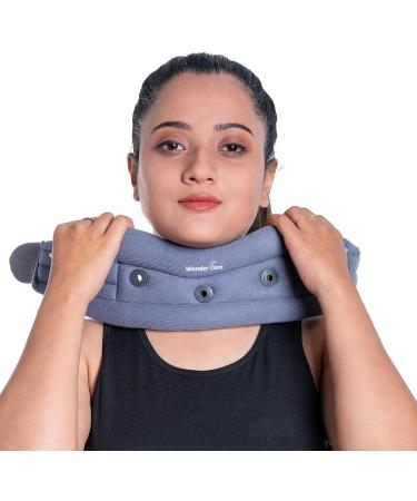 Wonder Care Cervical Collar for Neck Pain Relief - Soft Neck Support Brace for Spondylitis - Unisex Grey (Small 3-3.5) - Buy Online on GoSupps.com