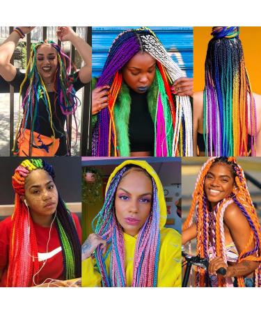 Leeven 8 Packs Blue Pre Stretched Braiding Hair for Highlight 26 Inch Yaki EZ Braiding Hair Hot Water Setting Crochet Braiding Hair Extension for Box Braids Crochet Hair/Deep Blue# 26 Inch (Pack of 8) Deep Blue - Buy Online on GoSupps.com