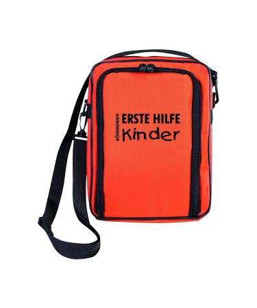 S hngen first aid bag Scout-school trip (Set for children Aluderm-Aluplast Strips dimensions 310x225x70 mm first aid set children's bandages) red/black pocket